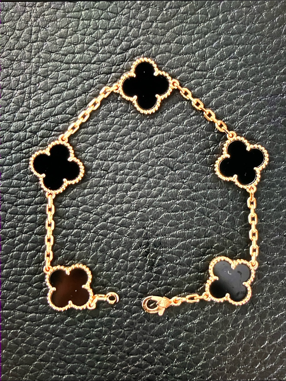 Van Cleef & Arpels Black Motif Designer Bracelet